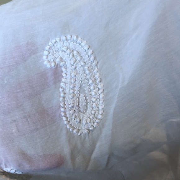 Lisa Curran Cream Embroidered Caftan Coverup M - Picture 8 of 10